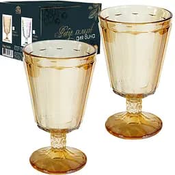 Набір келихів для вина SnT Crystal Бурштин, 340 мл, 6 шт. (9440 бурштин)