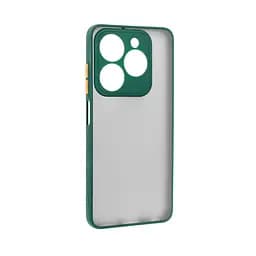 Чехол панель-накладка для TECNO Spark 20C (BG7n)/20 (KJ5n), Frosted Matte, зеленый, противоударный чехол с защитой всего корпуса, термополиуретан TPU + поликарбонат PC, ArmorStandart (ARM73583)