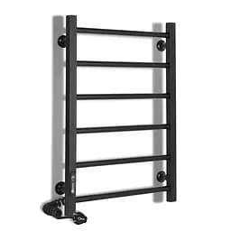 Электрический полотенцесушитель Laris Зебра Альфа ЧФЧ6 500x600 Е левый R3 73207670, Черный матовый, Левое, Электронный