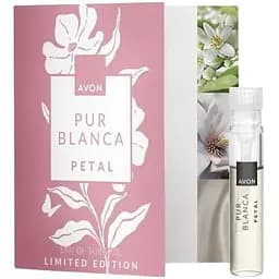 Листовка с п/обр Avon Туалетная вода Pur Blanca Petal 0.6 мл