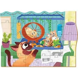 Пазл DoDo Домашние питомцы Развлечения хомяков, 30 элементов (300543)