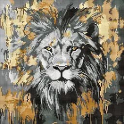 Алмазная мозаика Золотой Лев ©art_selena_ua AMO8259, 40х40 см