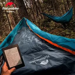 Спальний мішок Naturehike Y150L NH21MSD08 правий сіро-блакитний - мініатюра 4