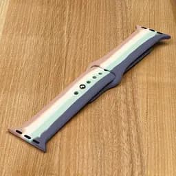 Ремінець силіконовий Rainbow для Apple Watch Sport Band 38/40 мм колір 10 розмір L - мініатюра 2