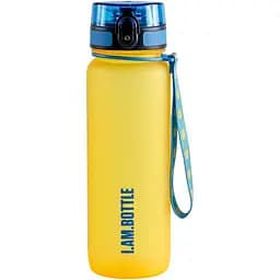 Пляшка для води UZspace I.AM.BOTTLE Наповнюю Україною, 800 мл, жовтий (3053) - мініатюра 2