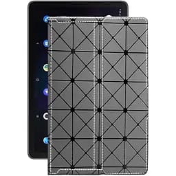 Чехол StatusCASE из экокожи для планшета TCL 10 TABMAX LTE Серый ромб