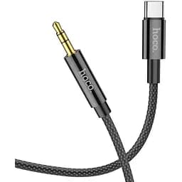 AUX кабель Hoco UPA19 Type-C to Jack 3.5 1 м чорний