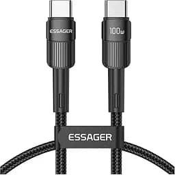 Дата кабель USB-C to USB-C 1.0m 100W black Essager (EXCTT1-XC01)