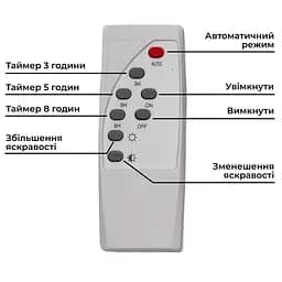 Вуличний LED ліхтар на сонячних батареях Yiwu 200х55мм прожектор світлодіодний вуличний 60 LED 100 Вт із сонячною панеллю HP-5-73 - мініатюра 2