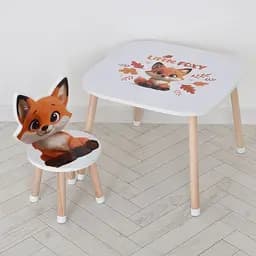 Дерев'яний дитячий столик Bambi M 502-4 зі стільчиком