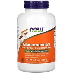 Натуральна добавка NOW Glucomannan 575 mg, 180 капсул