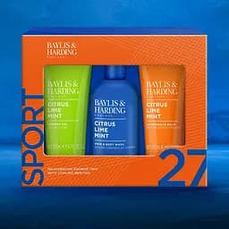 Набір Baylis & Harding Sport 27 Citrus Lime & Mint: Шампунь-гель для душу 300 мл + Гель для душу 200 мл + Бальзам після гоління 200 мл - мініатюра 3
