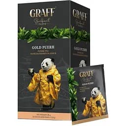 Уцінка. Чай пуер Graff Gold Puer з ароматом мандарина 30 г (20 шт. х 1.5 г)