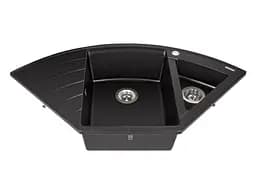 Кухонна мийка Miraggio EUROPE black (0002562) Граніт, Врізна, Чорний - мініатюра 3