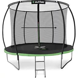 Батут Outtec Premium 12ft с внутренней сеткой 374 см черно-зеленый