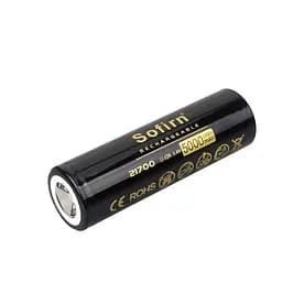 Акумулятор 21700 Sofirn 5000 mAh літій-іонний Li-Ion силовий 15А, 3.6V Плоский плюс (19300)