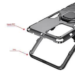 Чохол бампер Primolux Ring Armor для Xiaomi Redmi Note 12 5G Black - мініатюра 9