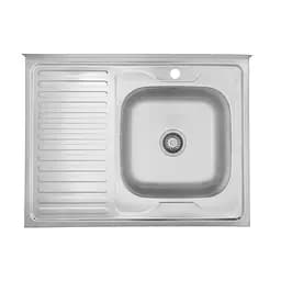 Кухонная мойка Kroner KRP Satin - 6080R (0,6 мм) (CV022826)