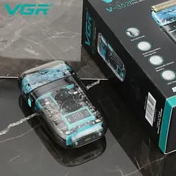 Електробритва VGR V-352 шейвер, подвійне лезо, IPX5, LED Display - мініатюра 6