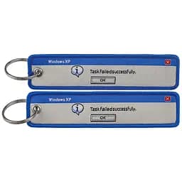 Брелок тканевый мем Виндовс Windows xp 10 см