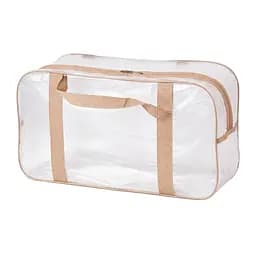 Матова сумка в пологовий будинок розмір М 40 х 25 х 20 см (бежева)