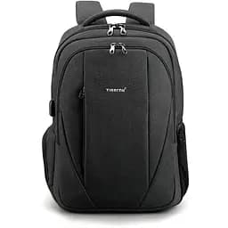 Рюкзак міський офісний Tigernu T-B3399 22л з USB для ноутбука 15.6" Black Grey (17051)