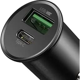 Зарядний пристрій Baseus Circular Metal PPS Quick Charger Black (CCYS-C01) - мініатюра 3