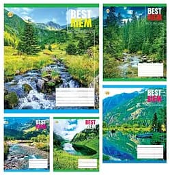 Тетради ученические 60 листов клетка Тверда Природа, 10 шт. в упаковке