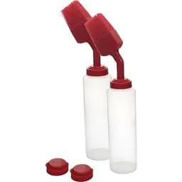 Набір пляшок для соусу Santos зі щіткою та кришкою для дозування 2 шт. (890369)