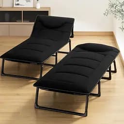 Розкладне ліжко з вбудованим матрацом Leobro Black (LB-FB-S1-BLK)