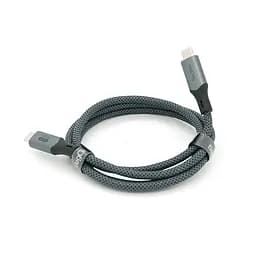 Кабель VEGGIEG V-U409, Type-C(Male) to Type-C(Male) PD cable, 240 Вт, струм 5 А, 40Gbps, Gray, довжина 1м, Box - мініатюра 2