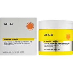 Диски проти недосконалостей Anua Vitamin C+ Niacin Tone Up Blemish Pad тонізувальні 60 шт.