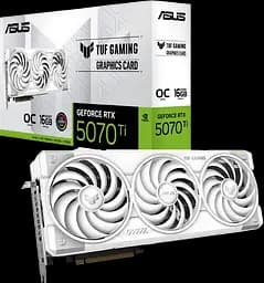 Видеокарта GeForce RTX 5070 Ti 16GB TUF Asus Gaming OC White (TUF-RTX5070TI-O16G-WHITE-GAMING)