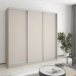 Шафа-купе тридверна MebelStar Комбо AL 3ДСП 210x45x210 см Кашемір (MBS-3169)