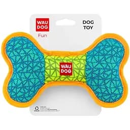 Іграшка для собак Waudog Fun кістка, 20х12 см, блакитний (62082)
