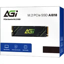 SSD 2Tb AGI AI818 M.2 2280 PCIe Gen 4x4 NVMe 1.4 QLC, Retail - мініатюра 3