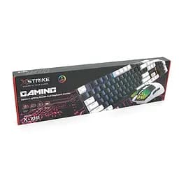 Комплект провідний KB+Mouse XStrike X-1011, USB, RGB підсвічування, (Eng/Укр/Pyc), Black/White, Box - мініатюра 5