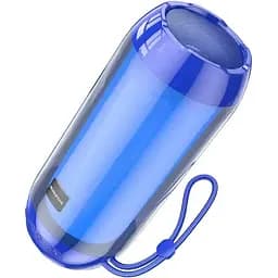 Портативна bluetooth колонка Borofone BR25 з LED підсвічуванням синій