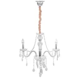 Люстра свічка Brille підвісна кришталева E14 40W WH (BCL-686S/3)