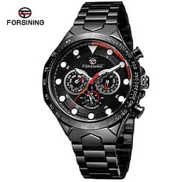 Forsining 6911 All Black Steel