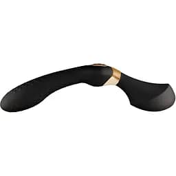 Вібромасажер Shunga Zoa Black двосторонній