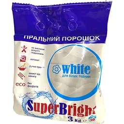 Пральний порошок Super Bright для білих речей 3 кг