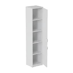 Пенал Анжело Ferrum-decor на 5 полок с 2 дверями 1900x400x380 ДСП Белый 16 мм (FRD-104917)