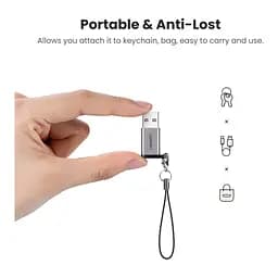 Перехідник USB 3.0 AM to USB-C F gray Ugreen (50533) - мініатюра 7