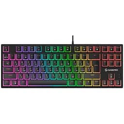 Клавіатура ігрова механічна GamePro MK-80R USB Red switch (Linear) RGB Black