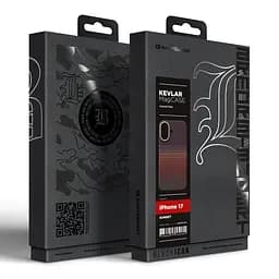 Защитный чехол для Apple iPhone 17, BlackIcon Kevlar MagCase, кевларовый, разноцветный, панель, накладка с поддержкой MagSafe, противоударный, защита всего корпуса, усиленные углы, совместим с беспроводной зарядкой, ArmorStandart (ARM90153) - мініатюра 10