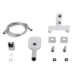 Змішувач для ванни Qtap Gemini (з душовим гарнітуром) QTGEM259CRW45683 Chrome/White Білий - мініатюра 6