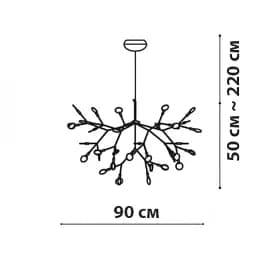 Підвісна люстра Friendlylight Petals 98 FL5217 - мініатюра 4