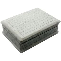 Шкатулка для украшений с мозаикой белая 18.5х13.5х6 см