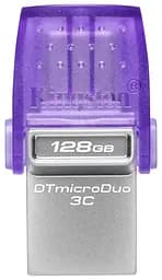 Накопитель 128GB USB 3.2 Type-A Gen1 + Type-C DT microDuo 3C R200MB/s Kingston teh0013399